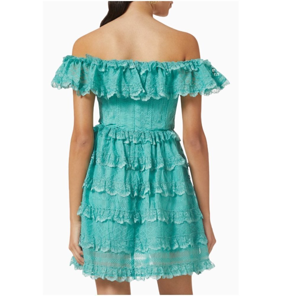 Elliatt Objective Ruffle Off-shoulder Mini Dress - Picture 5 of 6